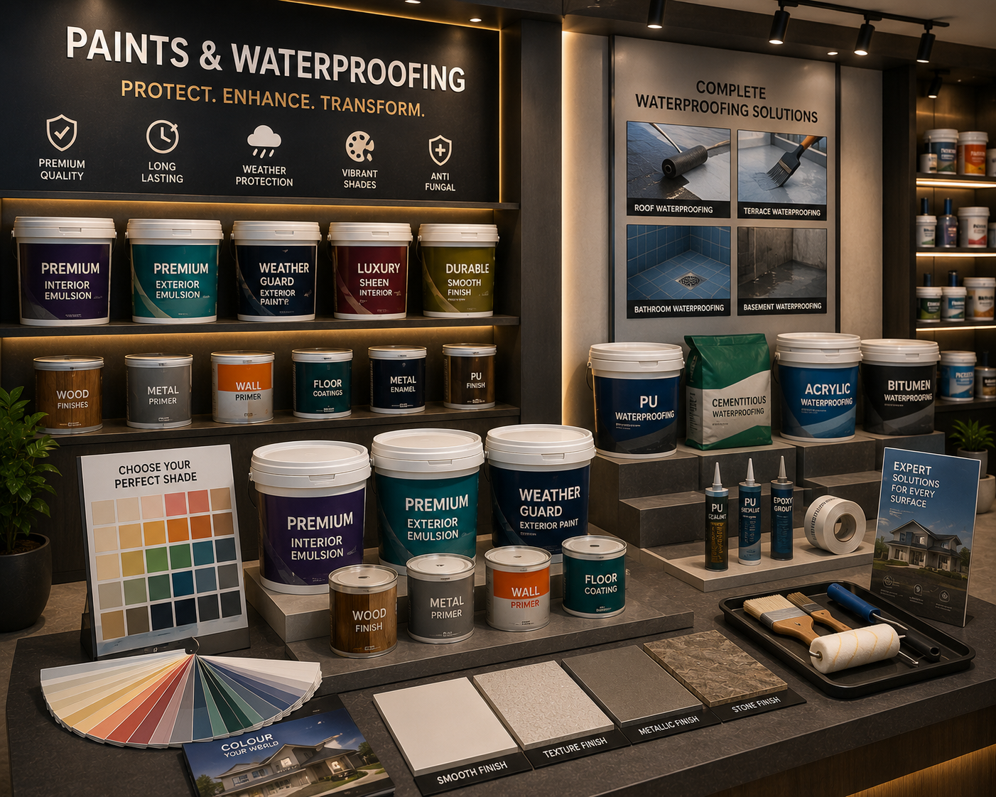 Paints, Putty & Waterproofing